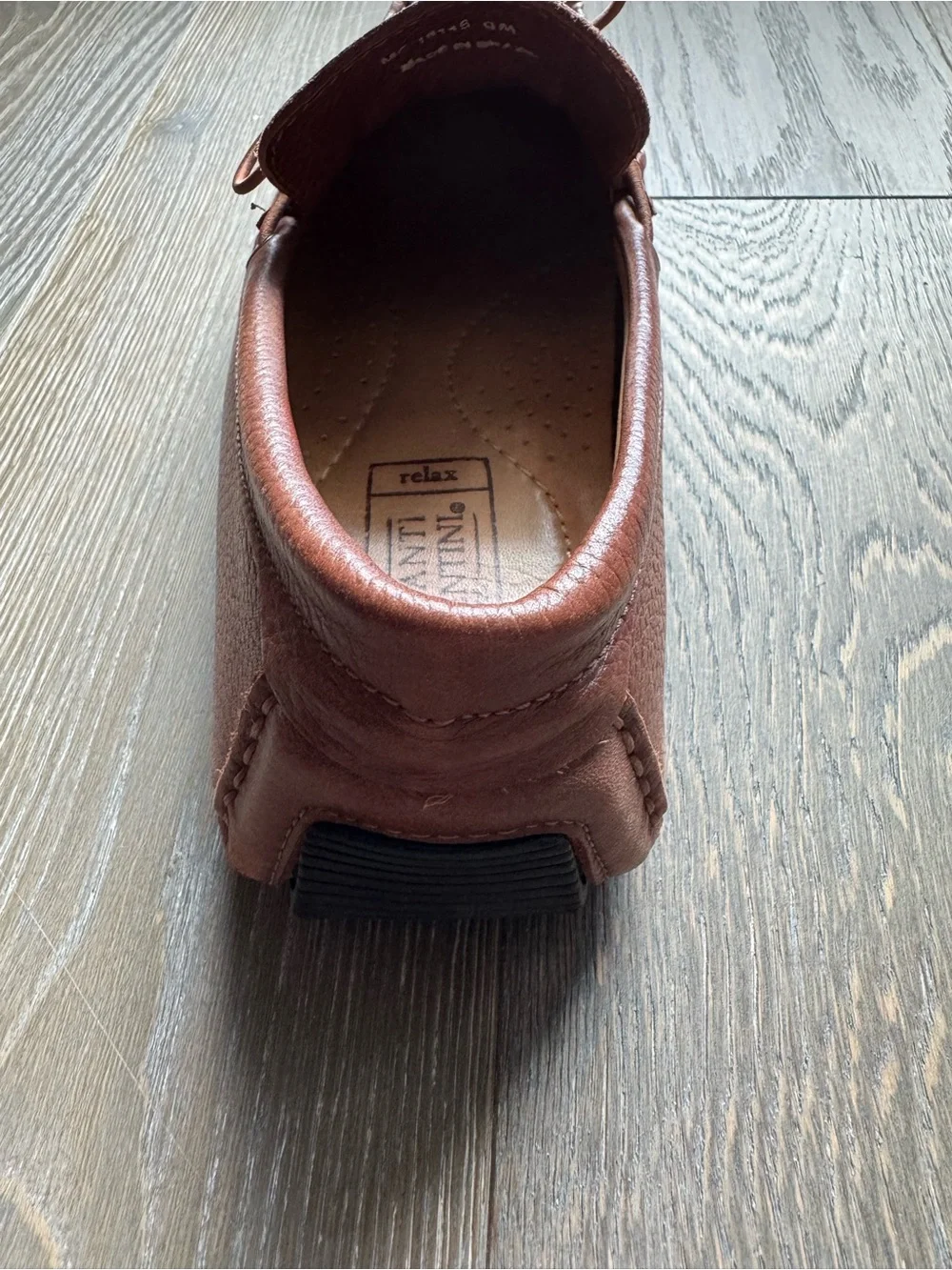 Mercanti Fiorentini Brown Leather Driving Moccasins with Lace Tie (Size 9M)